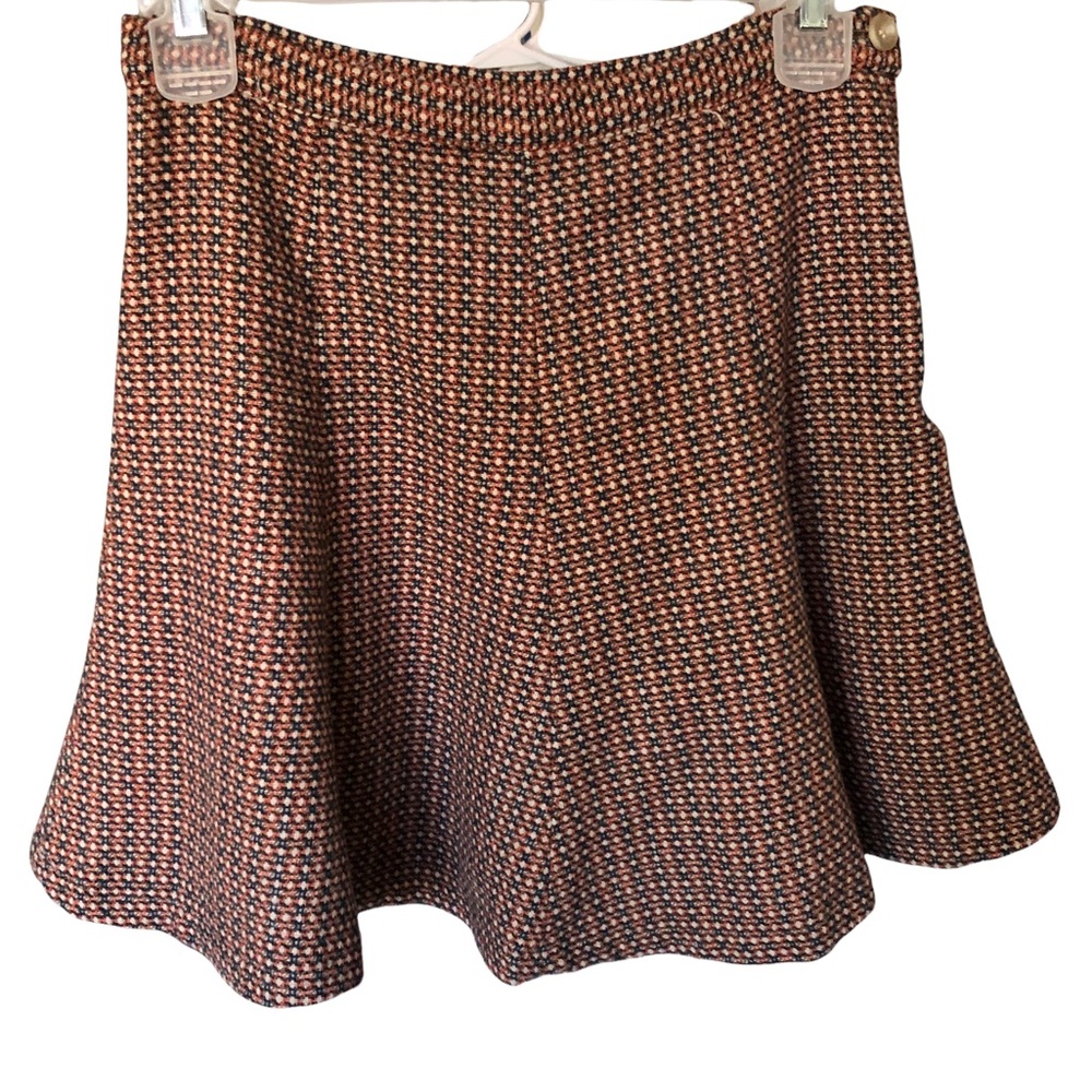 Vintage Italian Polyester Skater Skirt - Size M